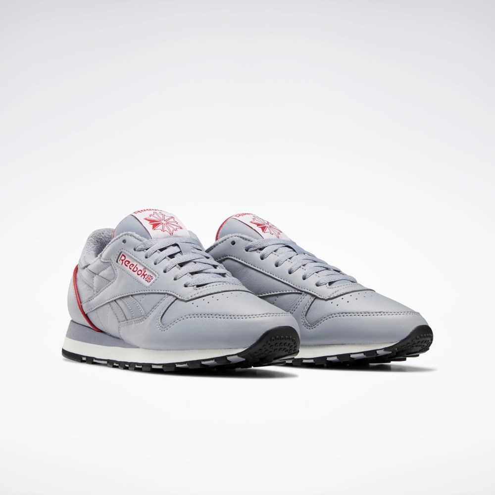 Reebok Classic Leather 1983 Vintage Shoes Szare Czerwone | WVYK-19432