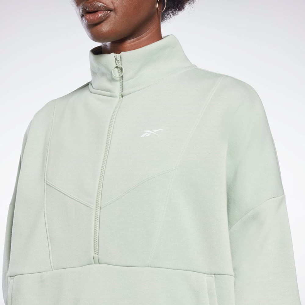Reebok Workout Ready 1/4 Zip Cover-Up Głęboka | KVTQ-04871